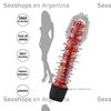 Sagitta Estimulador femenino y vibrador con centro rojo